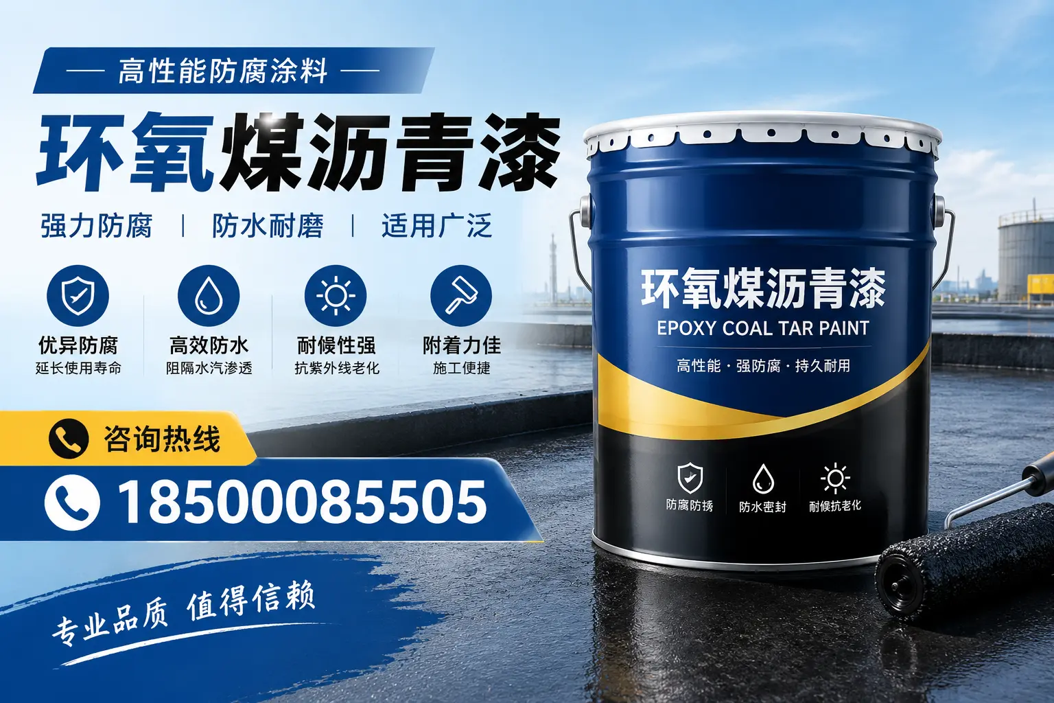 环氧煤沥青漆的主要成分与功能，安福用户深度了解